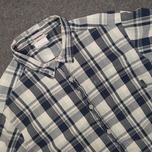 Columbia‎ Mens Regular Fit Plaid Short Sleeve Button Down Shirt Size M